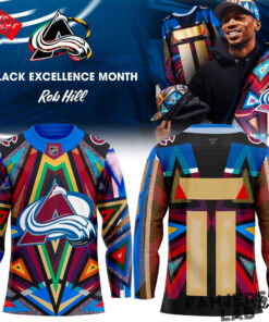 Colorado Avalanche 2026 Black Excellence Month Rob Hill HFN Hockey Jersey Colorado Avalanche 2026 Black Excellence Month Rob Hill HFN Hockey Jersey