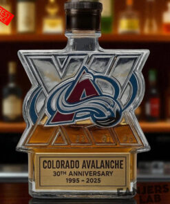Colorado Avalanche 30th Anniversary Whiskey Bottle Limited Edition