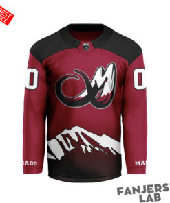 Colorado Mammoth Personalized Black Hockey Jersey