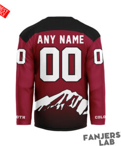 Colorado Mammoth Personalized Black Hockey Jersey