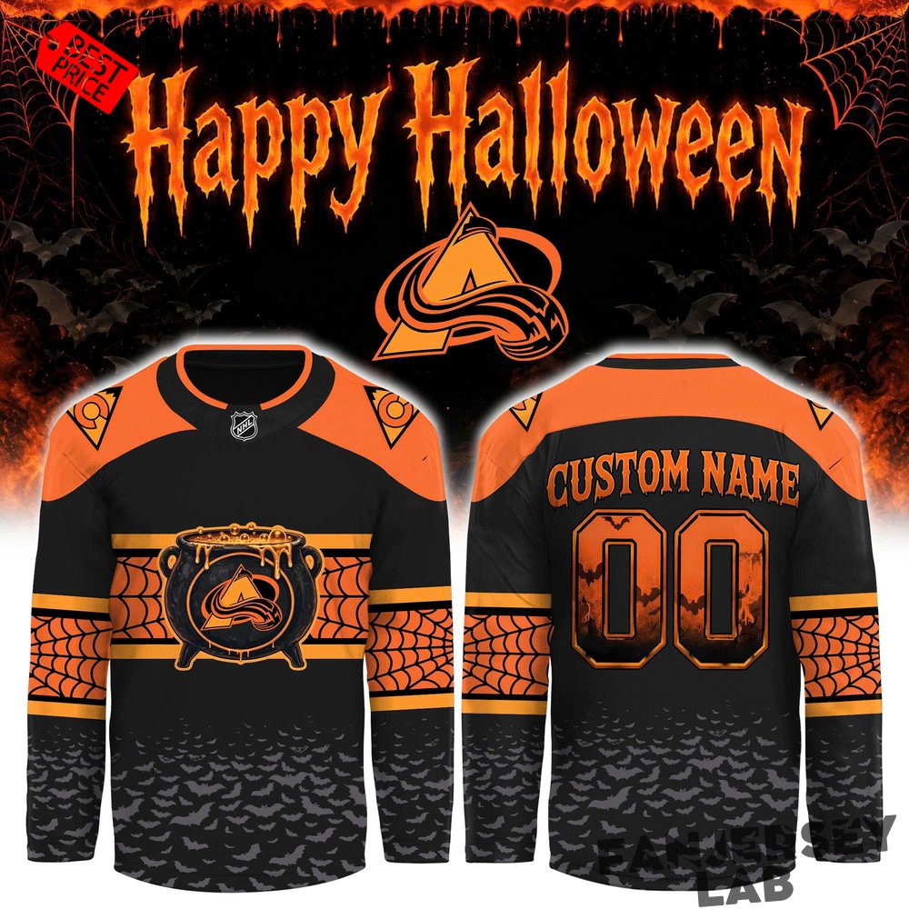 Colorado Avalanche x Halloween Day ’26 Custom Hockey Jersey Colorado Avalanche x Halloween Day ’26 Custom Hockey Jersey