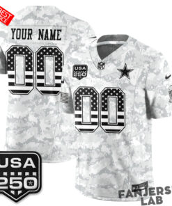 Dallas Cowboys 2026 Salute to Service Edition Vapor Custom Football Jersey