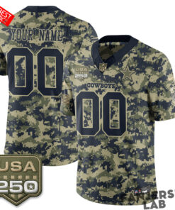 Dallas Cowboys 2026 Salute to Service Edition Vapor Custom Football Jersey