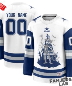 Dallas Cowboys x Jack Skellington Nightmare Halloween 2026 Edition Custom Hockey Jersey