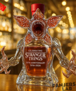 Demogorgon Celebrating Stranger Things 10th Anniversary Whiskey Bottle 3.jpg