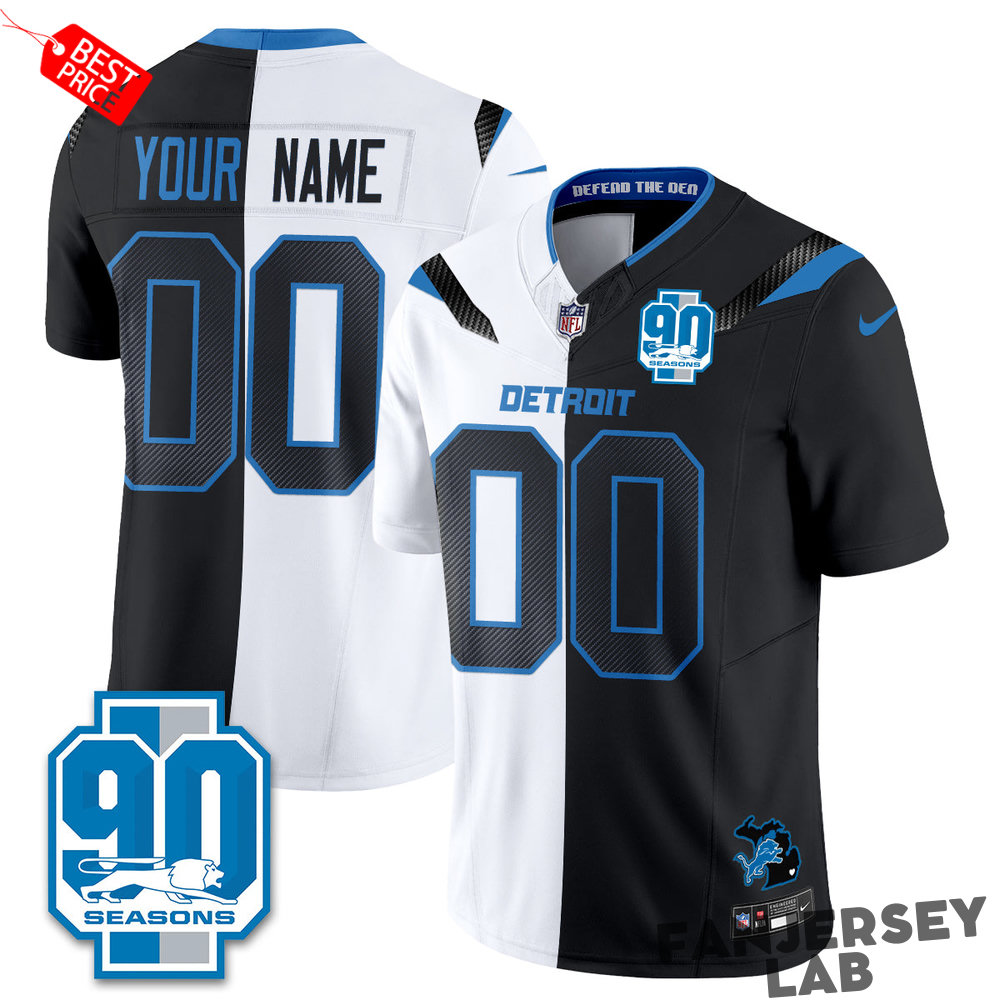 Detroit Lions Rivalries Split Edition Vapor Custom Football Jersey Detroit Lions Rivalries Split Edition Vapor Custom Football Jersey