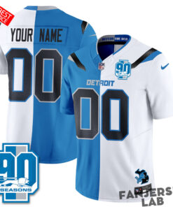 Detroit Lions Rivalries Split Edition Vapor Custom Football Jersey