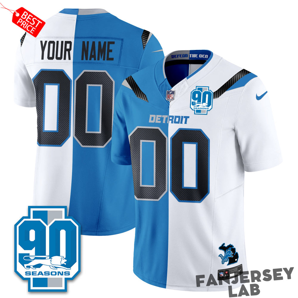 Detroit Lions Rivalries Split Edition Vapor Custom Football Jersey Detroit Lions Rivalries Split Edition Vapor Custom Football Jersey