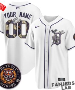 Detroit Tigers Halloween Nightmare Edition Custom Baseball Jersey
