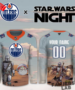 Edmonton Oilers Star Wars Night Custom Hockey Jersey