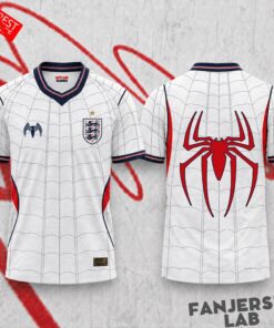 England Three Lions x Spider-Man Crew Neck Soccer Jersey