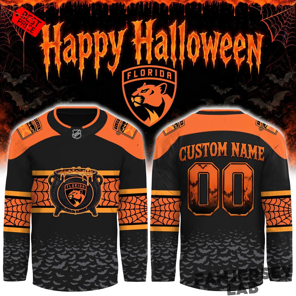 Florida Panthers x Halloween Day ’26 Custom Hockey Jersey Florida Panthers x Halloween Day ’26 Custom Hockey Jersey