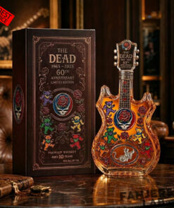 Grateful Dead 60th Anniversary Guitar-shaped Whiskey Bottle Limited Edition