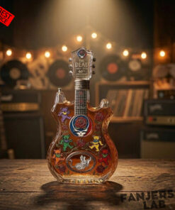 Grateful Dead 60th Anniversary Guitar-shaped Whiskey Bottle Limited Edition