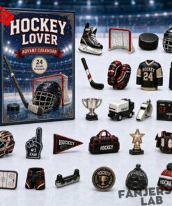 Hockey Lover 24 Acrylic Ornaments Advent Calendar