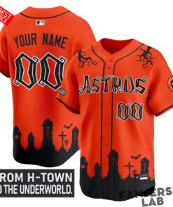 Houston Astros ‘Halloween Shadows Edition’ Custom Baseball Jersey