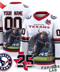 Houston Texans x Bull Chief Edition Custom Hockey Jersey