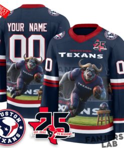Houston Texans x Bull Chief Edition Custom Hockey Jersey