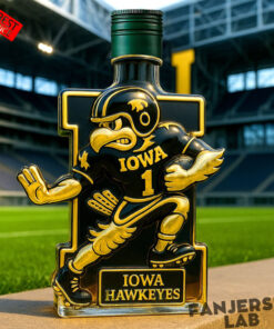 Iowa Hawkeyes Mascot Limited Edition Whiskey Bottle