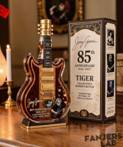 Jerry Garcia 85th Anniversary Tiger Guitar-shaped Whiskey Bottle Limited Edition