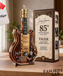 Jerry Garcia 85th Anniversary Tiger Guitar shaped Whiskey Bottle Limited Edition 3.jpg