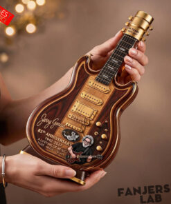 Jerry Garcia 85th Anniversary Tiger Guitar shaped Whiskey Bottle Limited Edition 4.jpg