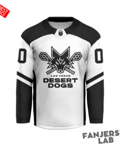 Las Vegas Desert Dogs Personalized White Hockey Jersey