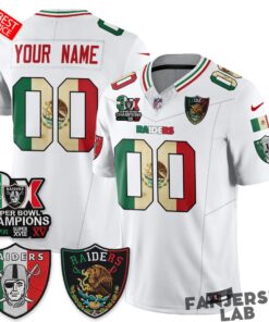 Las Vegas Raiders 3X Champs Mexico Football Jersey