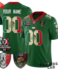 Las Vegas Raiders 3X Champs Mexico Football Jersey