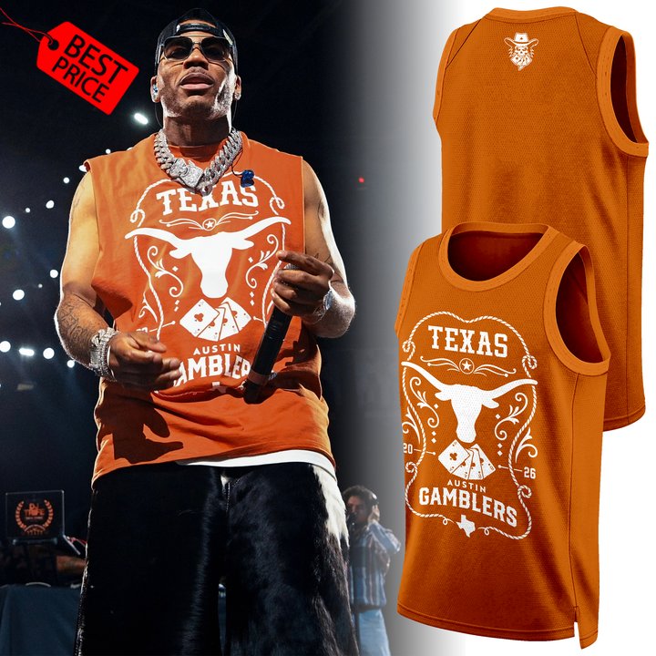 Texas Longhorns x Austin Gamblers Tank Top Jersey Texas Longhorns x Austin Gamblers Tank Top Jersey