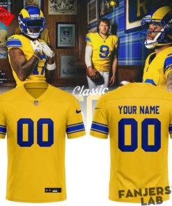 Los Angeles Rams “Classic Sol” 2026 Custom Football Jersey
