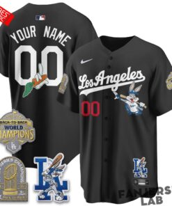 Los Angeles Dodgers Bunny Custom Baseball Jersey
