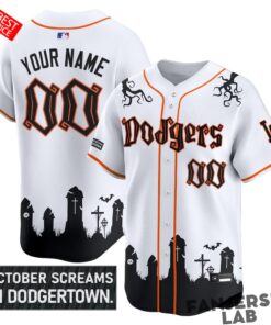 Los Angeles Dodgers ‘Halloween Edition’ Custom Baseball Jersey