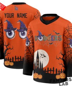Los Angeles Dodgers Halloween Edition Hockey Custom Hockey Jersey Los Angeles Dodgers Halloween Edition Hockey Custom Hockey Jersey