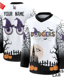 Los Angeles Dodgers Halloween Edition Hockey Custom Hockey Jersey