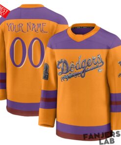 Los Angeles Dodgers Nightmare Halloween Edition Custom Hockey Jersey Los Angeles Dodgers Nightmare Halloween Edition Custom Hockey Jersey