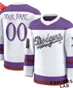 Los Angeles Dodgers Nightmare Halloween Edition Custom Hockey Jersey