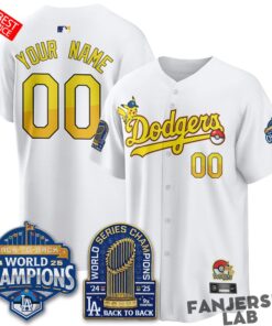 Los Angeles Dodgers x Pokémon 2026 Custom Baseball Jersey Los Angeles Dodgers x Pokémon 2026 Custom Baseball Jersey