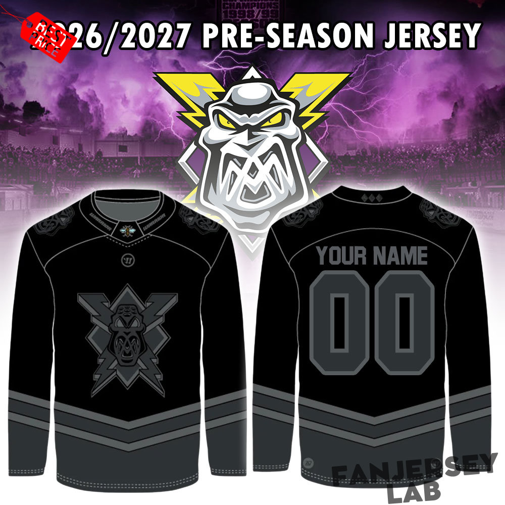 Manchester Storm 2026-27 Custom Pre-season Hockey Jersey Manchester Storm 2026-27 Custom Pre-season Hockey Jersey