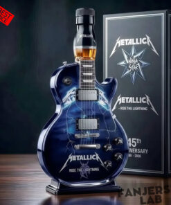 Metallica 45th Anniversary Guitar “Ride the Lightning” era Whiskey Bottle Limited Edition