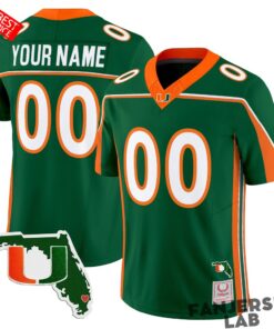 Miami Hurricanes Throwback Vapor Limited Custom Jersey – Florida Patch