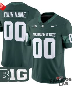 Michigan State Spartans 2026 Custom Football Jersey