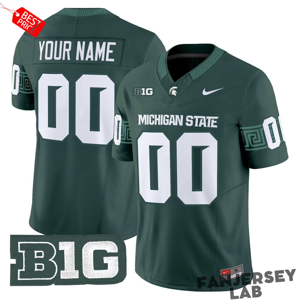 Michigan State Spartans 2026 Custom Football Jersey Michigan State Spartans 2026 Custom Football Jersey