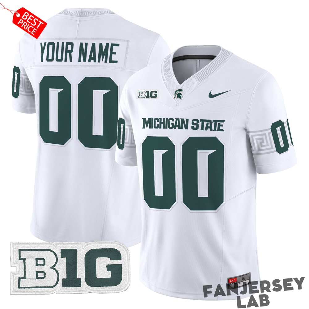Michigan State Spartans 2026 Custom Football Jersey Michigan State Spartans 2026 Custom Football Jersey