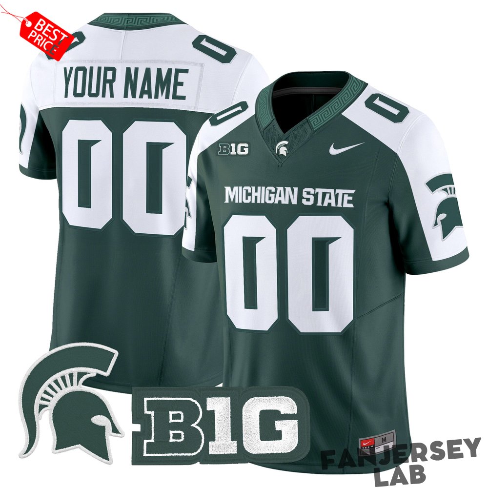 Michigan State Spartans 2026 Custom Football Jersey Michigan State Spartans 2026 Custom Football Jersey