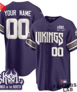 Minnesota Vikings 2026 Rivalries Edition Custom Baseball Jersey