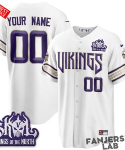 Minnesota Vikings 2026 Rivalries Edition Custom Baseball Jersey