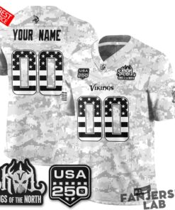 Minnesota Vikings 2026 Salute to Service Custom Football Jersey