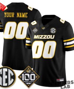 Missouri Tigers 100th Anniversary of Memorial Stadium Custom Football Jersey