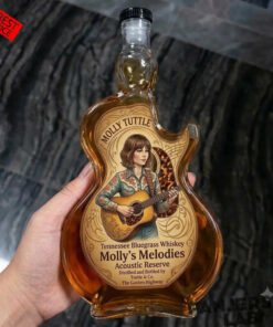Molly Tuttle Guitar Tennessee Bluegrass Guitar-shaped Whiskey Bottle